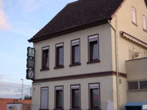Seitenansicht der Gaststätte "Zum Deutschen Haus"