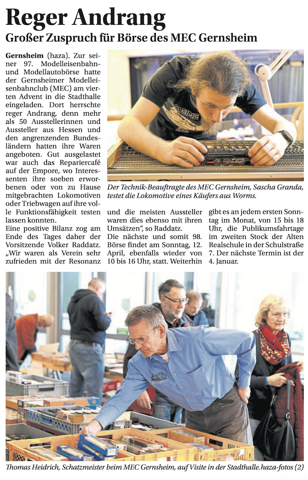 Zeitungsbericht zur Börse am 21.12.2025