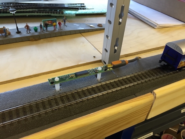 Einmessstrecke mit RF-Sensor