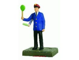 Modellfigur eines Fahrdienstleiters