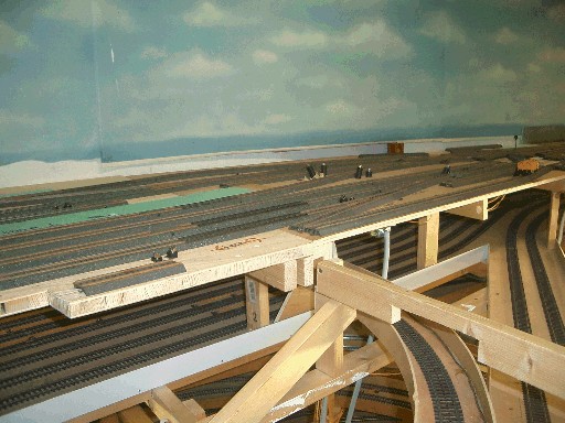 Blick auf die Bahnhofsausfahrt